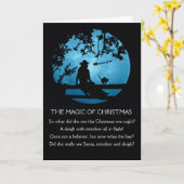 カントリーウエスタンクリスマス魔法女性のカーボーイ カード (黄色い花)