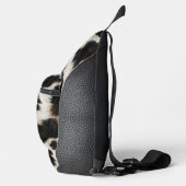 カントリーウエスタンコーウィドとレザープリント スリングバッグ (右)