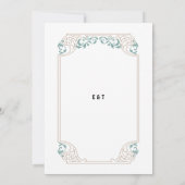 カントリーウエスタンサウスウエスターコイズ結婚ズ 招待状 (裏面)