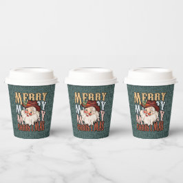 カントリーウエスタンサンタホリデーパーティー 紙コップ