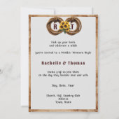 カントリーウエスタンサンフラワーズウィスキーバレル 招待状 (裏面)