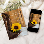 カントリーウエスタンサンフラワーマザーズデイブランチ 招待状