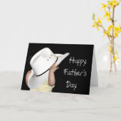 カントリーウエスタンハッピーファーズデー カード (黄色い花)