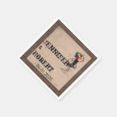 カントリーウエスタンバーベットワイヤ結婚ズナプキン スタンダードカクテルナプキン (角)