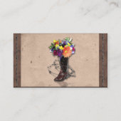 カントリーウエスタンバーベドワイヤ結婚ーの座席表 プレイスカード (裏面)