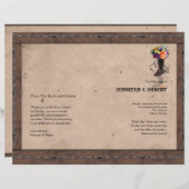 カントリーウエスタンバーベドワイヤ結婚式 プログラム (正面/裏面)