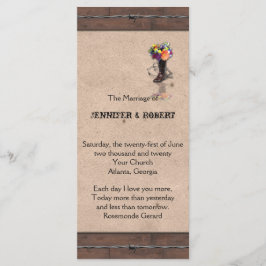 カントリーウエスタンバーベドワイヤ結婚式 プログラム