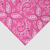 カントリーウエスタンピンクペイズリーパターンティッシュペーパー 薄葉紙 (詳細)