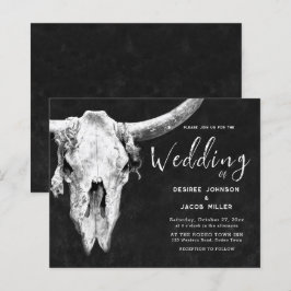 カントリーウエスタンブラックアンドホワイトブルスカル予算