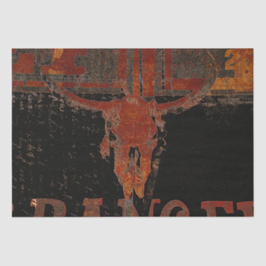 カントリーウエスタンブルスカルラストスクリプトヴィンテージ 薄葉紙 (正面)