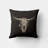 カントリーウエスタンブルスカル素朴ヴィンテージアンティーク クッション (裏面)