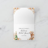 カントリーウエスタンブーツとバブリー折り畳みカード サンキューカード (内部)