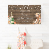 カントリーウエスタンブーツと泡立つ大きなバナー 横断幕 (インサイチュ)