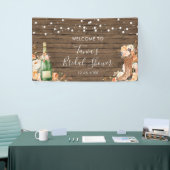 カントリーウエスタンブーツと泡立つ大きなバナー 横断幕 (トレードショー)