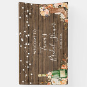 カントリーウエスタンブーツと泡立つ大きなバナー 横断幕 (縦)