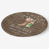 カントリーウエスタンブーツアンドバブリー紙プレート ペーパープレート (アングル)