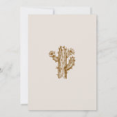 カントリーウエスタンブーツ結婚式招待状 招待状 (裏面)