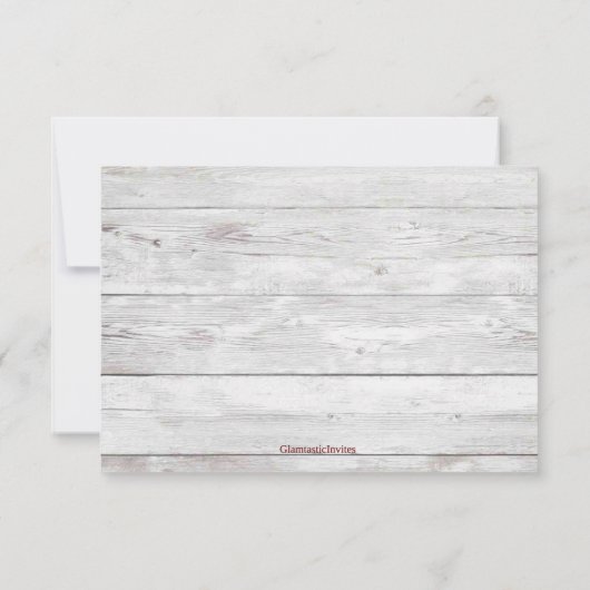 カントリーウエスタンブートボホマ素朴ルサラありがとう サンキューカード (裏面)