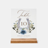 カントリーウエスタンホースシューウォーター色フローラクレスト アクリルサイン (正面)