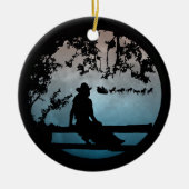 カントリーウエスタンホースライクリスマスオーナメント セラミックオーナメント (正面)