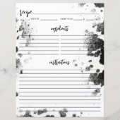 カントリーウエスタンホーリーカウズブライダルシャワーレシピページ (正面)