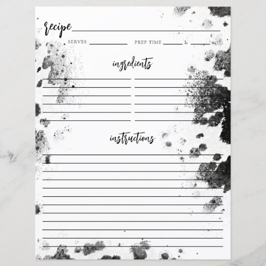 カントリーウエスタンホーリーカウズブライダルシャワーレシピページ (正面)