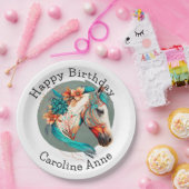 カントリーウエスタンボホーホースバースデーパーティー ペーパープレート (パーティー)