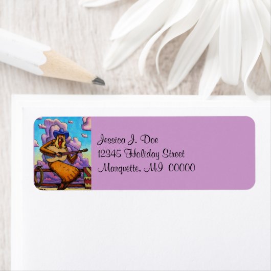 カントリーウエスタンミュージックソング差出人住所ラベル ラベル (インサイチュ)