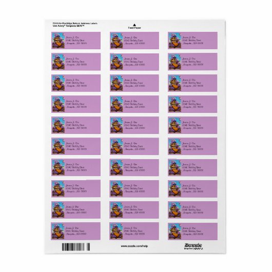 カントリーウエスタンミュージックソング差出人住所ラベル ラベル (フルシート)