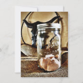 カントリーウエスタンメイソンジャー結婚式招待状 招待状 (裏面)