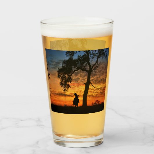 カントリーウエスタンローピングカウボーイ タンブラーグラス (ドリンク正面)