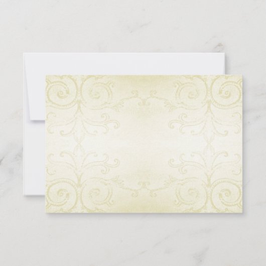 カントリーウエスタンワゴンホイールウェディング出欠確認カード 出欠カード (裏面)