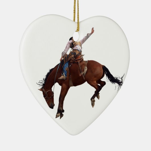 カントリーウエスタン乗馬ロデオカウボーイ セラミックオーナメント (右)