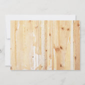 カントリーウエスタン写真セーブザデート 招待状 (裏面)