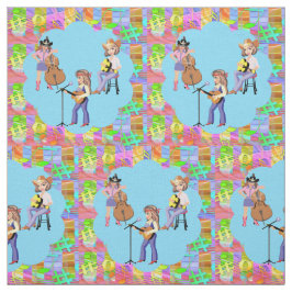 カントリーウエスタン歌唱女性のカーボーイバンド ファブリック