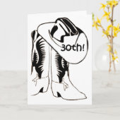 カントリーウエスタン30歳の誕生日のお祝い カード (黄色い花)