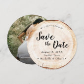 カントリーウエディングフォト付Save the Date 招待状 (正面/裏面)
