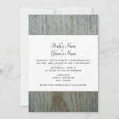 カントリーウエディング招待状デイジーメイソンジャー 招待状 (裏面)