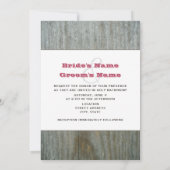 カントリーウエディング招待状デイジー&ストローフラワーズ 招待状 (裏面)