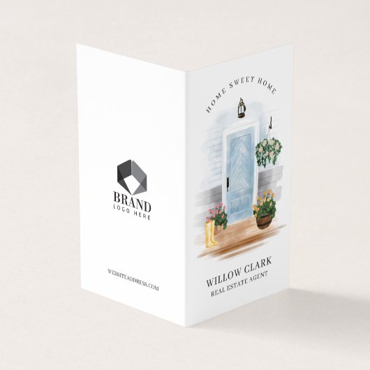 カントリーウォーターカラーブルードア実在エステートエージェント 名刺 (外部)