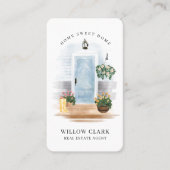 カントリーウォーターカラーブルードア実在エステートエージェント 名刺 (正面)