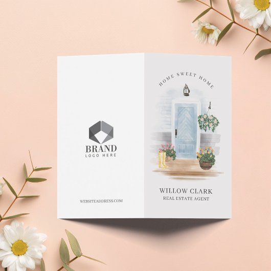 カントリーウォーターカラーブルードア実在エステートエージェント 名刺