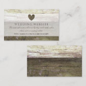 カントリーウッドハート結婚ズのウェブサイト エンクロージャーカード (正面/裏面)