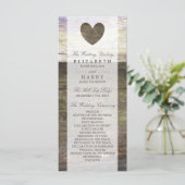 カントリーウッドハート結婚式 プログラム (スタンド正面)