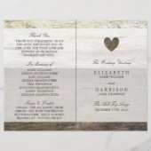 カントリーウッドハート結婚式 プログラム (正面)