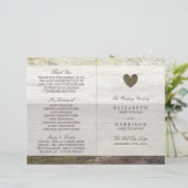 カントリーウッドハート結婚式 プログラム (スタンド正面)