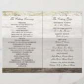 カントリーウッドハート結婚式 プログラム (裏面)