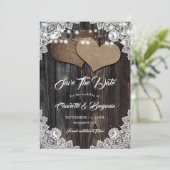 カントリーウッドバーラップハートフローラレース結婚ズ セーブザデート (スタンド正面)