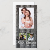 カントリーウッドフォトクリスマスカード シーズンカード (正面/裏面)