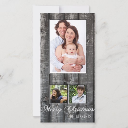 カントリーウッドフォトクリスマスカード シーズンカード (正面)
